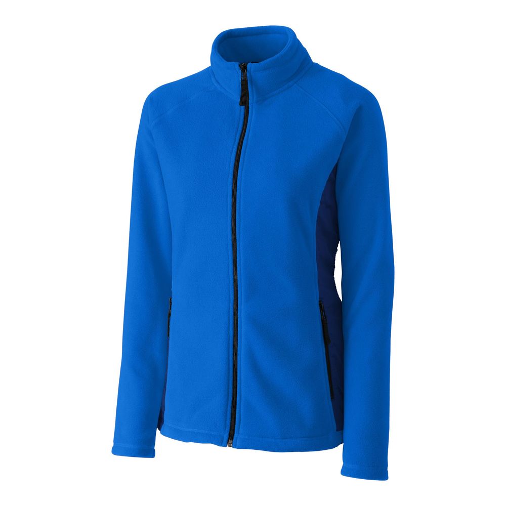 NWT Clique Royal Blue Womens Summit Microfleece Hybrid Full Zip